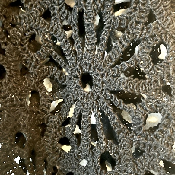 Cropped crochet pants, black - Picture 2 of 3